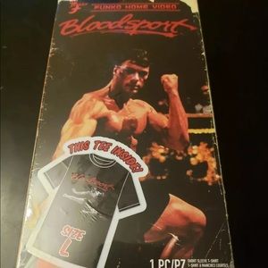 Funko Home Video Blood Sport Graphic Tee Shirt LG